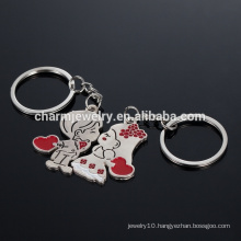 boy and girl Lovers key chain Gift Couple Key chain The bride and groom Cartoon little key chain YSK007